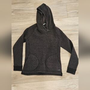 Woolrich Heathered Brown Hooded Pullover Size M